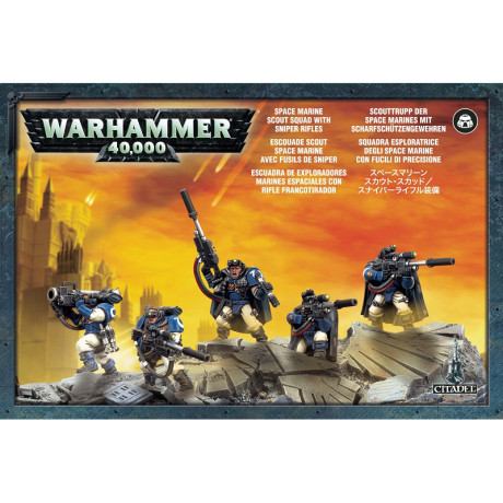 Space Marine Scouts with Sniper Rifles Space Marine Scouts with Sniper Rifles